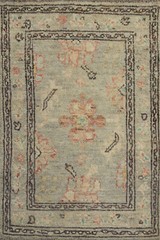 Vegetable Dye All-Over Oushak Wool Handmade Rug 2×3 ft Turkish Carpet