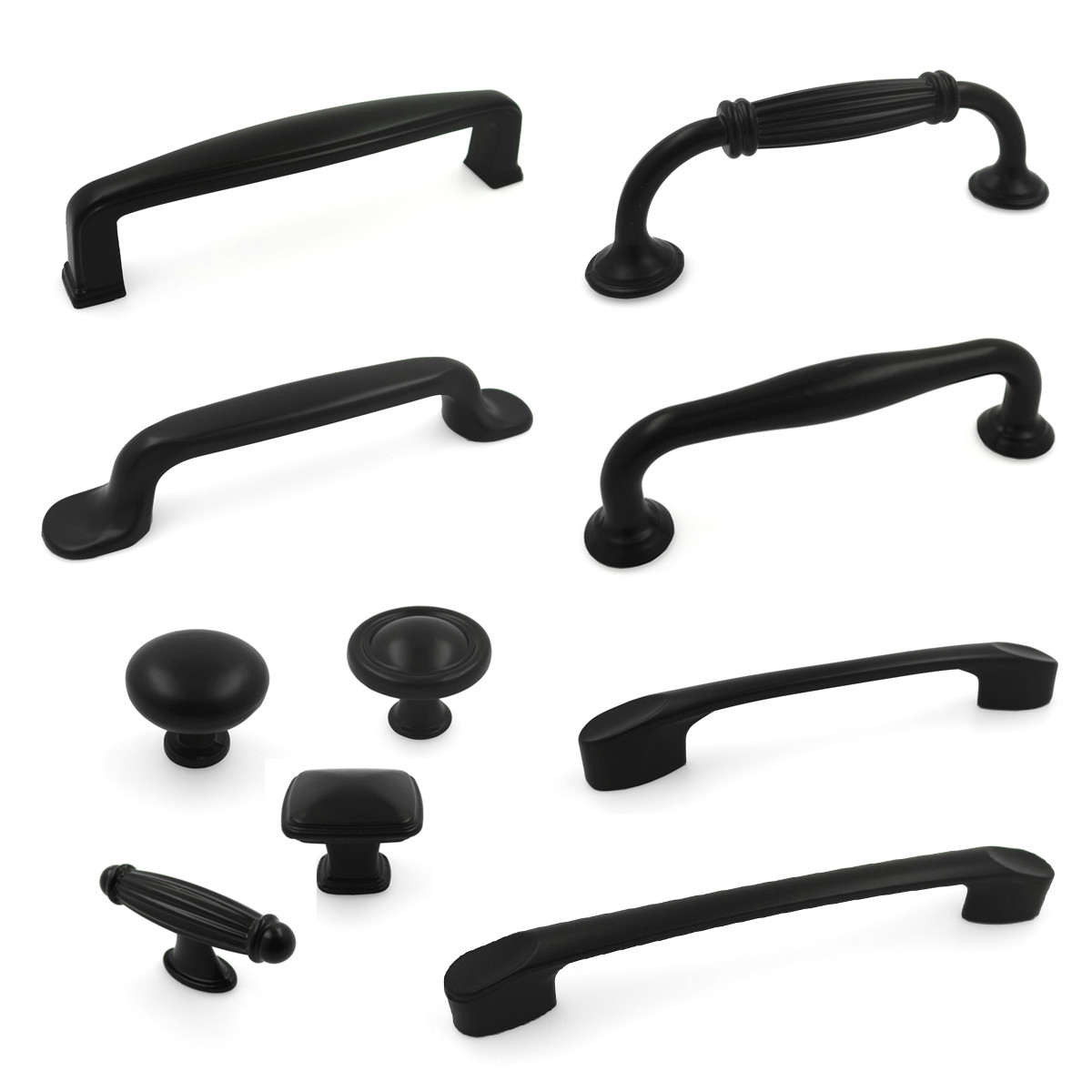Modket Flat Black Kitchen Hardware Dresser Drawer Cabinet Pull Knob Handle gallery
