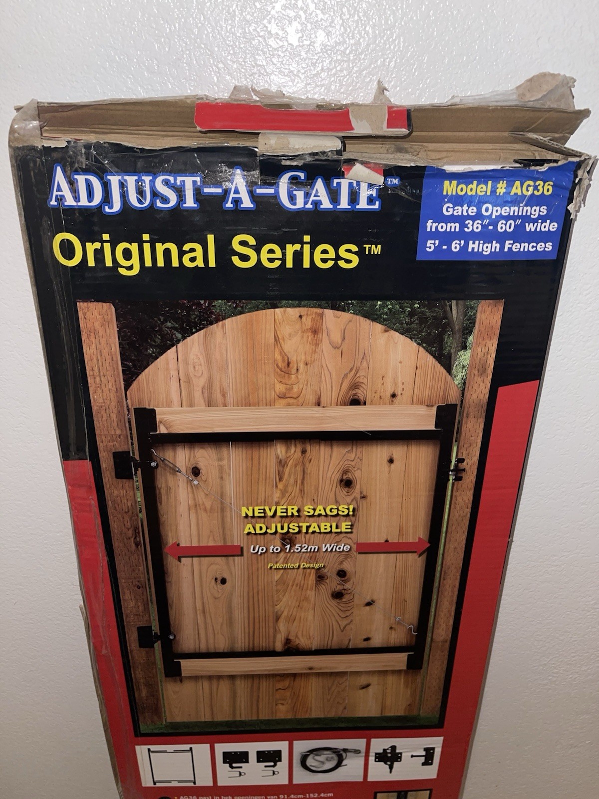 Adjust-A-Gate Steel Frame Gate Building Kit, 36"-60" Wide Opening Up To 6' High gallery