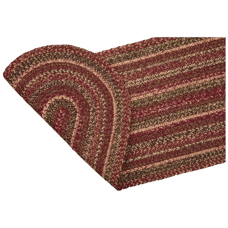 Table Runner Cider Mill Jute Primitive 13x48 Oval Braid Kitchen Decor VHC Brands gallery