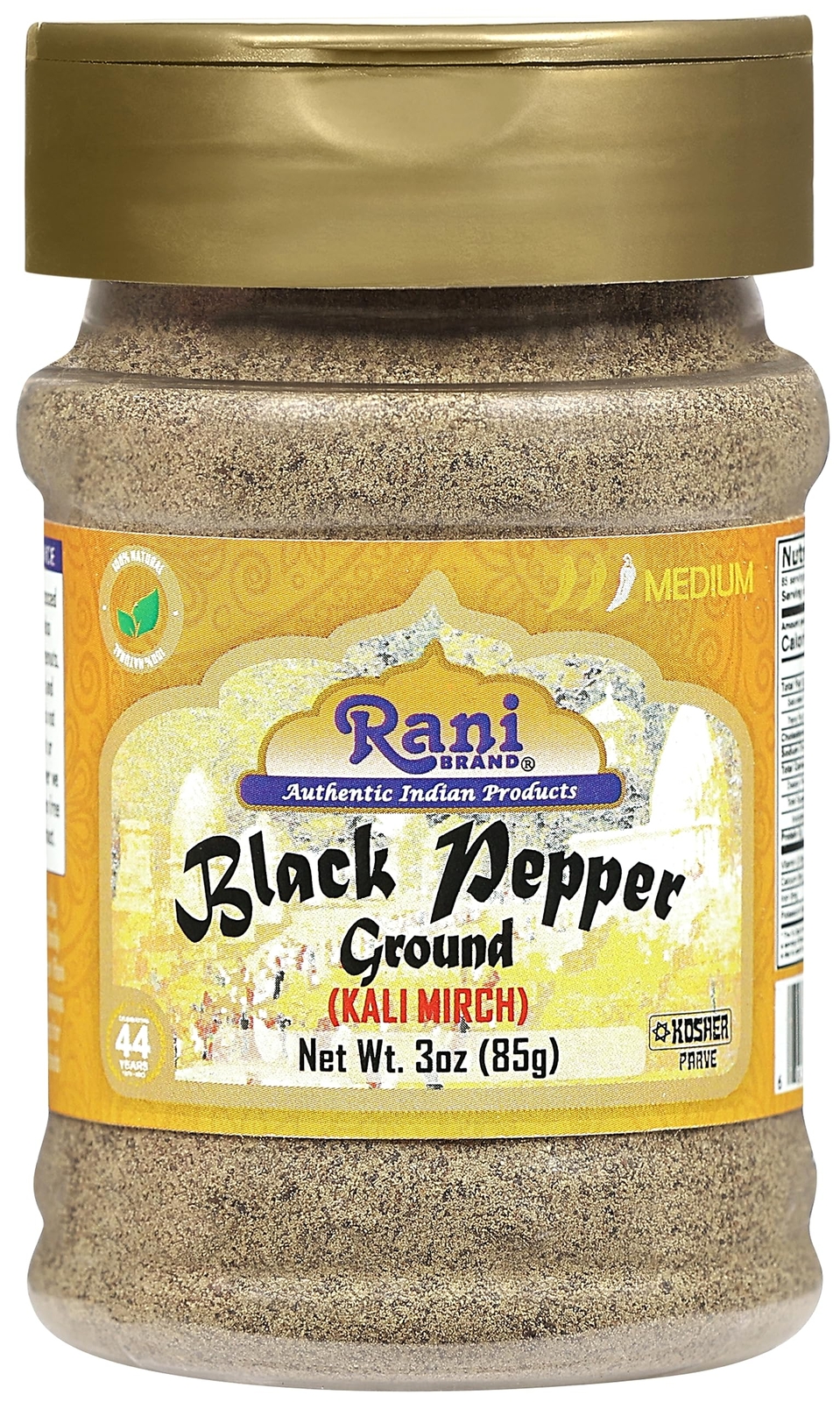 Rani Black Pepper Fine Powder 80 Mesh, Premium Indian 3oz (85g) gallery