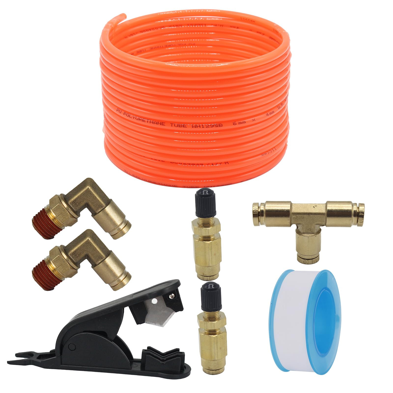 Air Line Service Kit for Air Spring Bag Suspension with Fittings, 20 Feet Air... gallery