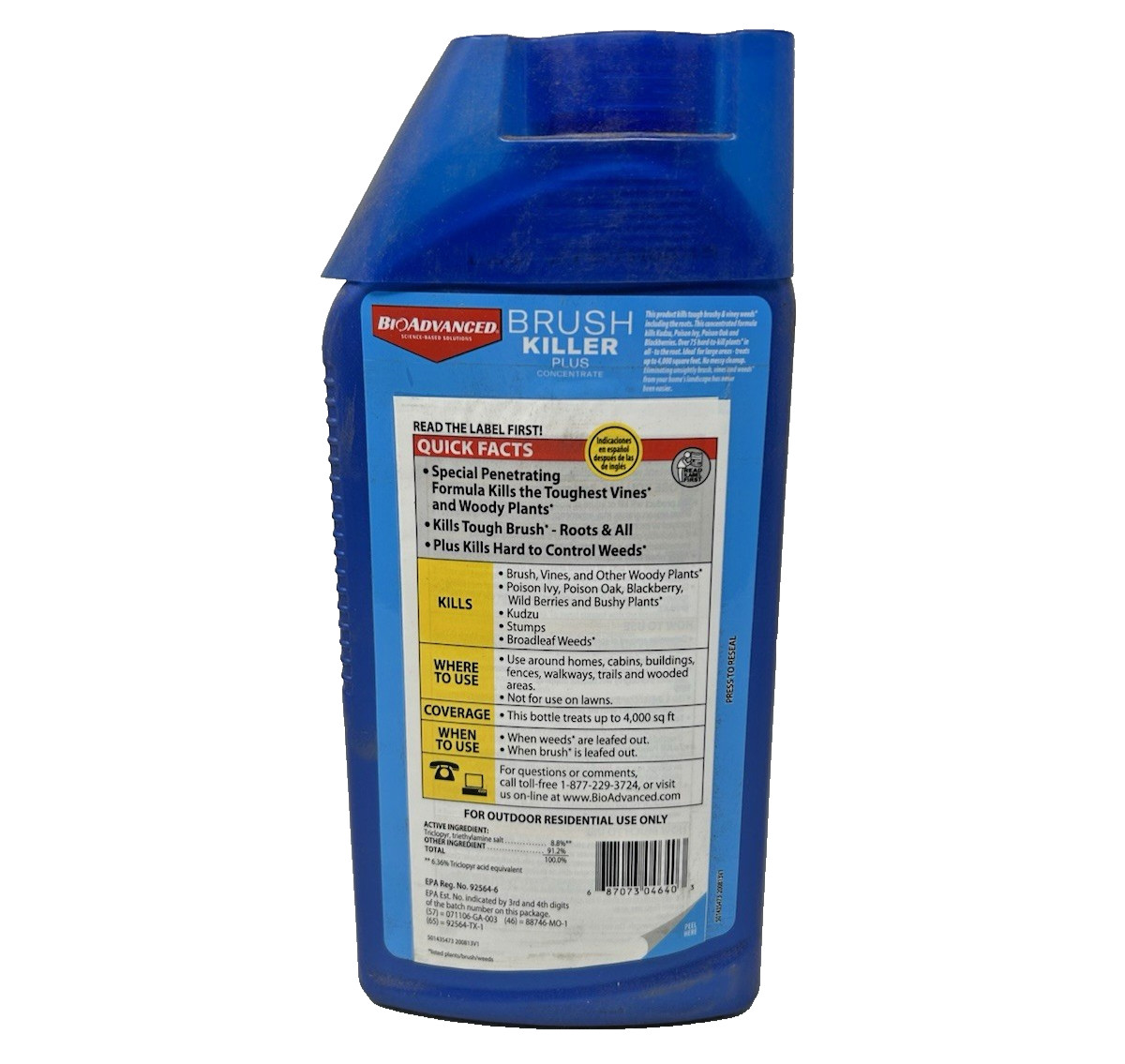BioAdvanced 32 oz Brush Killer Plus Liquid Concentrate Kills Poison Ivy 1-PACK gallery