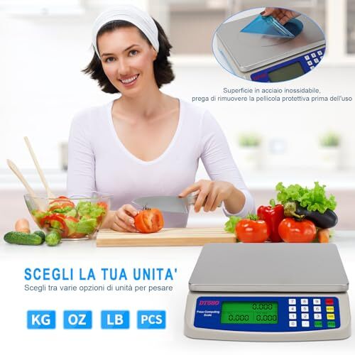 Large Digital Kitchen Scale 30KG Commercial Food Scale 66LB for Baking Bread ... gallery