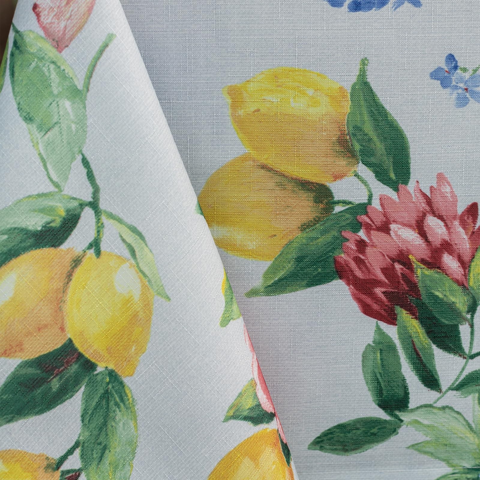 Spillproof Spring/Summer Durable Heavyweight Fabric Indoor Outdoor Tablecloth... gallery