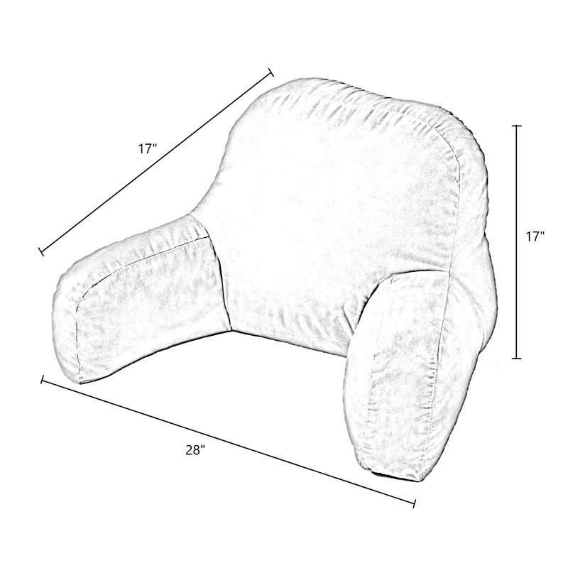 Corduroy Microfiber Bed Rest Pillow Plush Support Reading Watching TV Relaxation gallery
