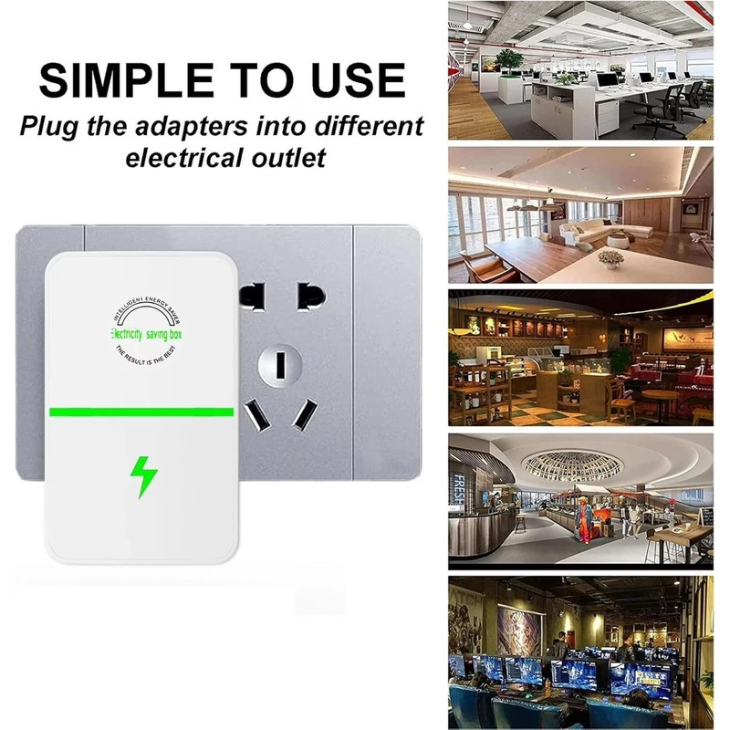 4pcs Smart Electricity Saving Box Plug-In Power Saver 90V - 250V US Outlet gallery