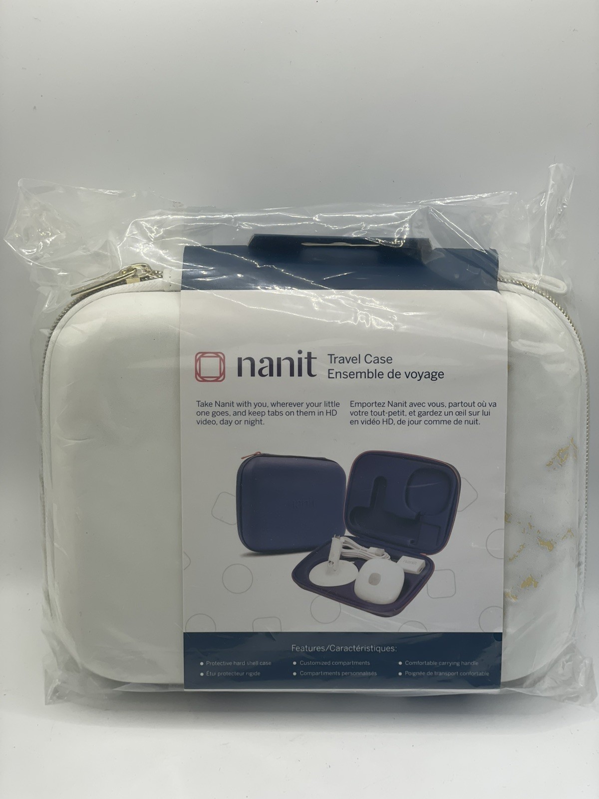 Nanit Travel Case Marble Protective Hard Shell Case Pro Baby Monitor - New gallery
