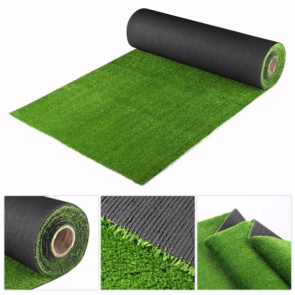 Green Artificial Grass Rug 3ft x 33ft Patio Deck Indoor Outdoor Landscape Garden gallery