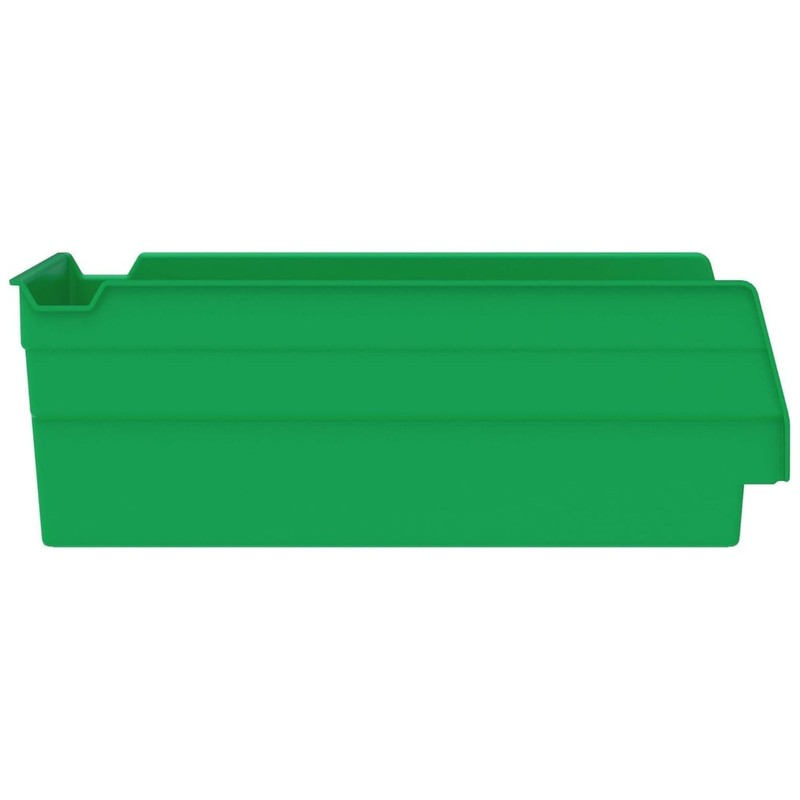 Akro-Mils 12 Pack Plastic Storage Shelf Bins, Space-Saving Organizers, Green gallery