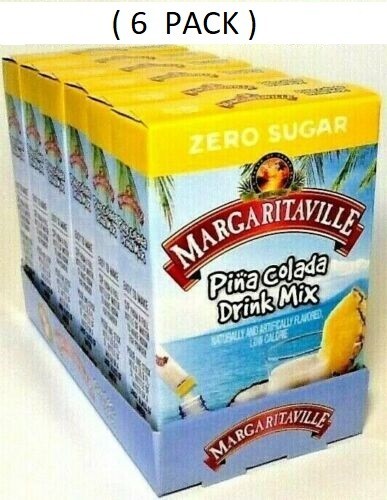(6 Pack) Margaritaville PINA COLADA Sugar Free, Singles To Go 6 packets per box gallery