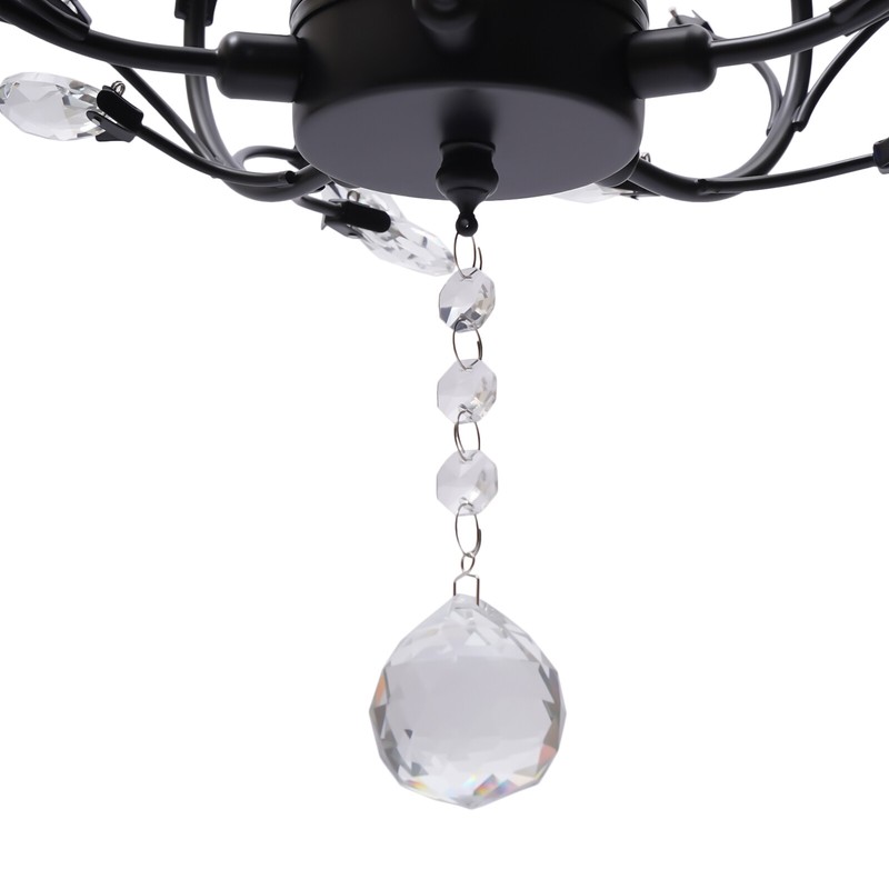 Mini Crystal Ceiling Light Chandelier E12 Pendant Hanging Lamp Fixture Kitchen gallery
