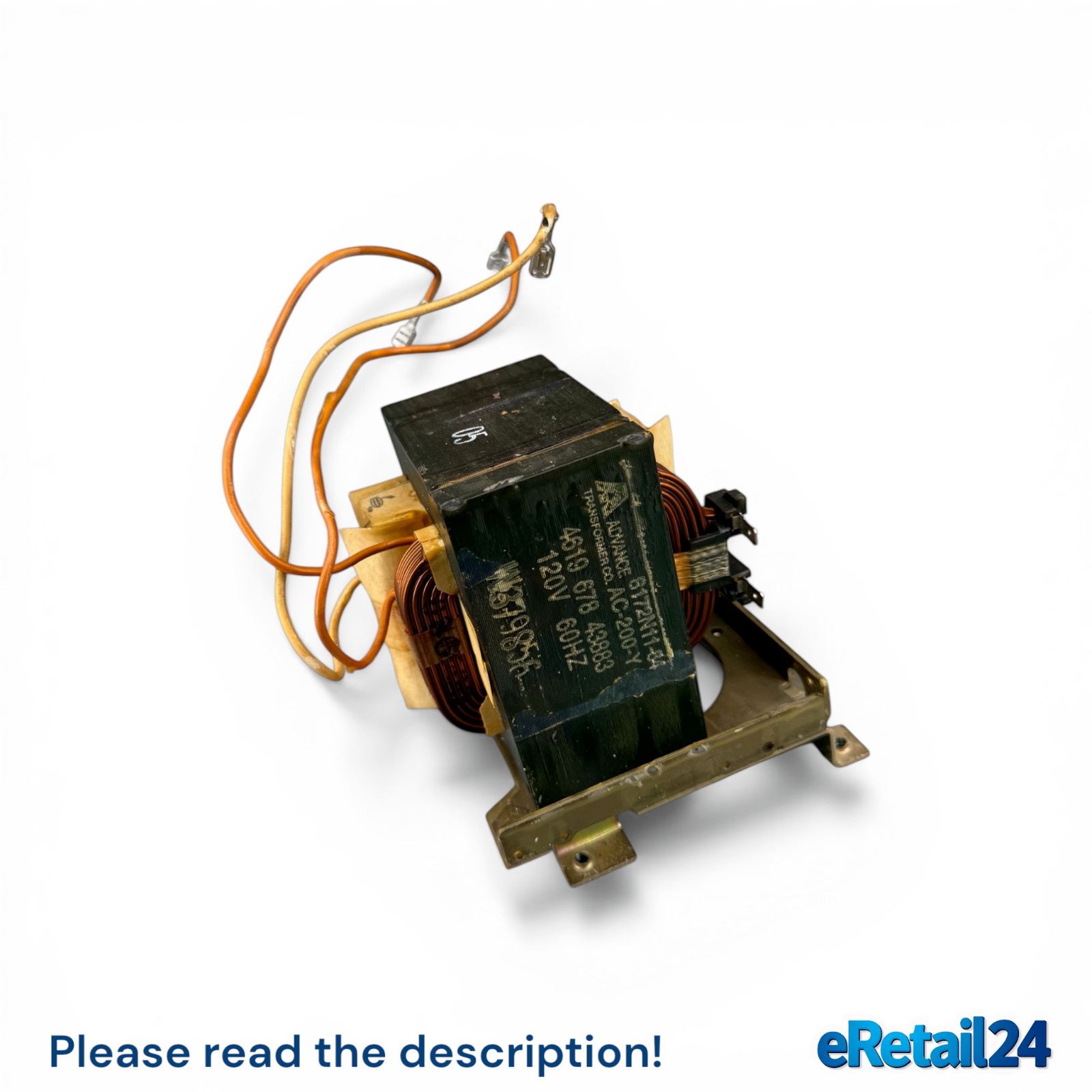 ✅𝙏𝙚𝙨𝙩𝙚𝙙 Whirlpool Microwave Transformer (120V, 60Hz) 8204844 WPW10136726 gallery