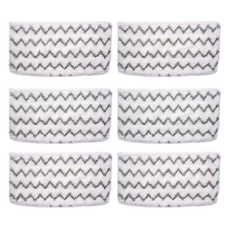 6-Pack Steam Mop Replacement Pads, compatible with Shark S1000/S1000A steam mops