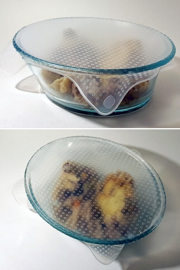 Plastic Wrap Alternative - 100% Silicone Food Storage Wrap (4-PACK) gallery