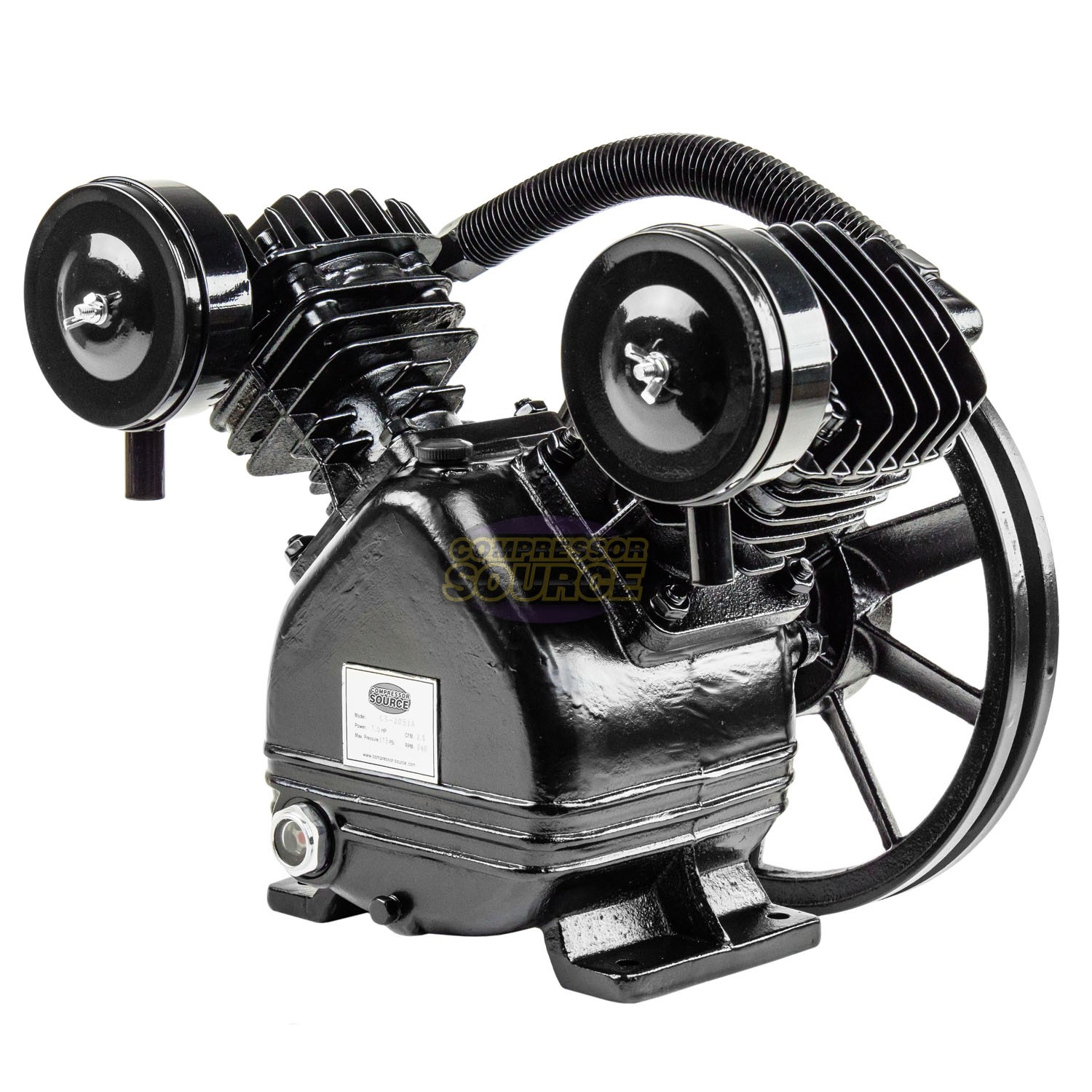 2 HP Air Compressor Pump Single Stage V Style Twin Cylinder 2 Piston gallery