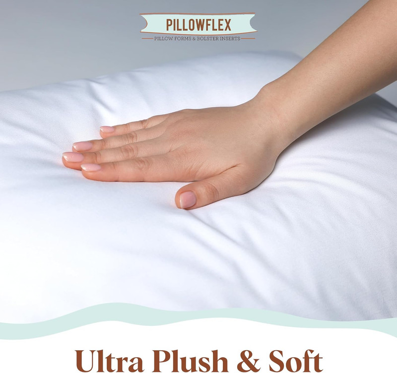 Pillowflex Synthetic down Pillow Insert - 20X30 down Alternative Pillow, Ultra S gallery