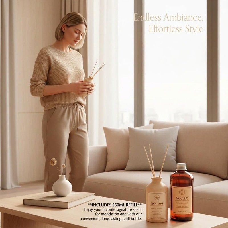 Luxury Hotel Scent Reed Diffuser Oil Refill(8.5 FL oz) | No.1898 Hotel Collec... gallery