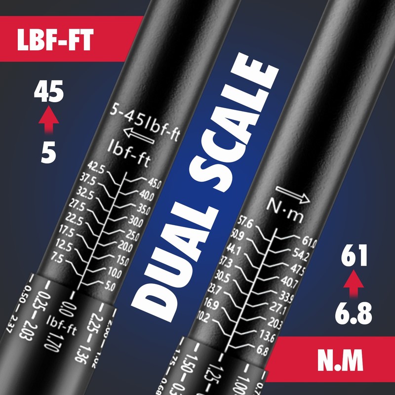 3/8" Torque Wrench Snap Socket Professional Drive Click Ratcheting Father's Day gallery