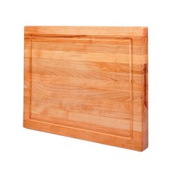 Solid Cherry Wood Cutting Board for Kitchen, USA Grown Hardwood, 16 x 12, wit…