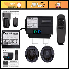 Adjustable Bed Control Box with Remote Replacement – 4 Pin Head & Foot Motor