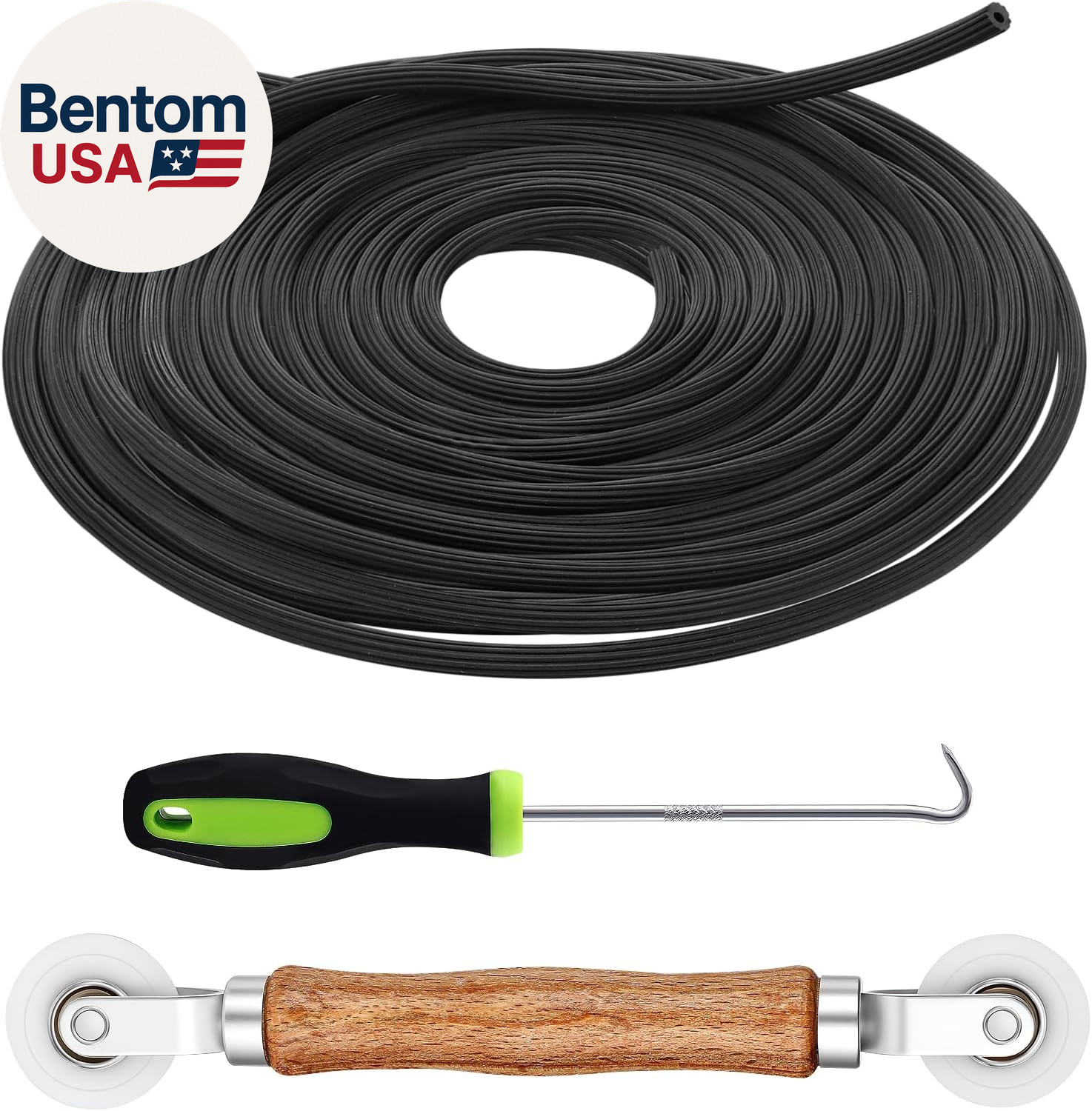 Screen Repair Kit - 3 in 1 Screen Tools Including Roller, 0.14In X 32.8Ft Spline gallery