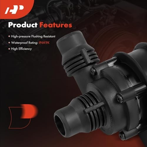 2 Pins Engine Electric Water Pump Compatible with BMW X5, 525i 2001-2003, gallery