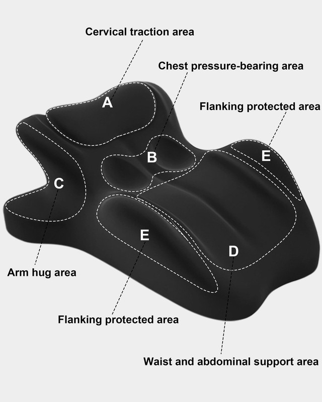 HOMEPAC Ergonomic Memory Foam Wedge Pillow, 27° Angled Support for Neck and W... gallery