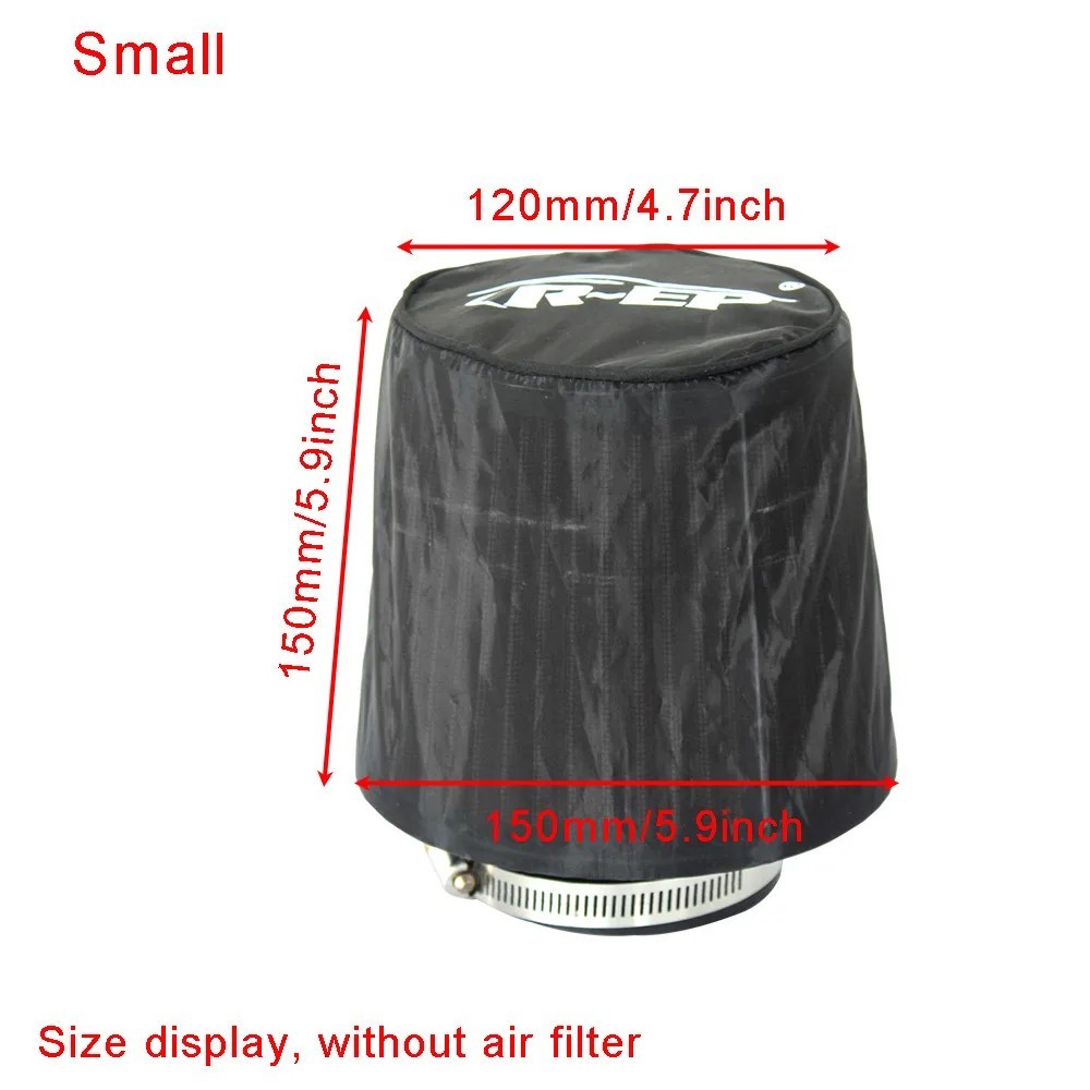 Universal Cone Air Filter Cover Waterproof Dustproof Oilproof for Cold Intake gallery
