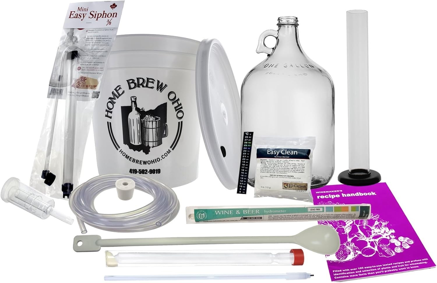 Home Brew Wine Making Kit 15 Piece One Gallon Fermentation Equipment Set gallery