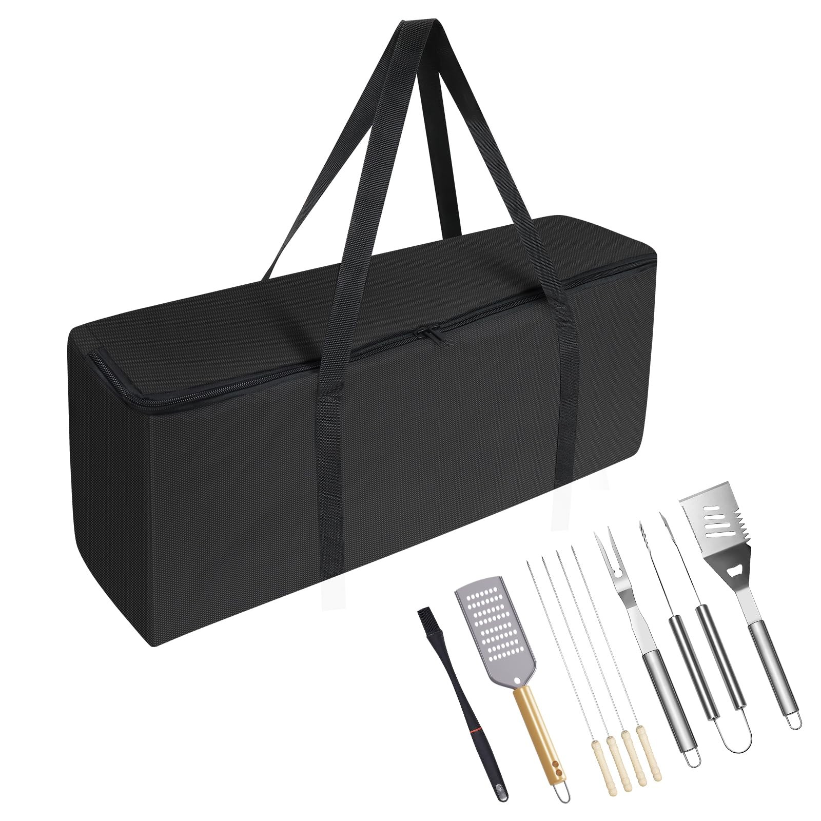 BBQ Tool Storage Bag, Heavy Duty BBQ Tools Bag, Waterproof -600D Oxford Cloth, O gallery