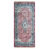 Machine Woven Crossweave Polyester 2'6''x9'10'' Runner Area Rug Oriental Red BBH gallery