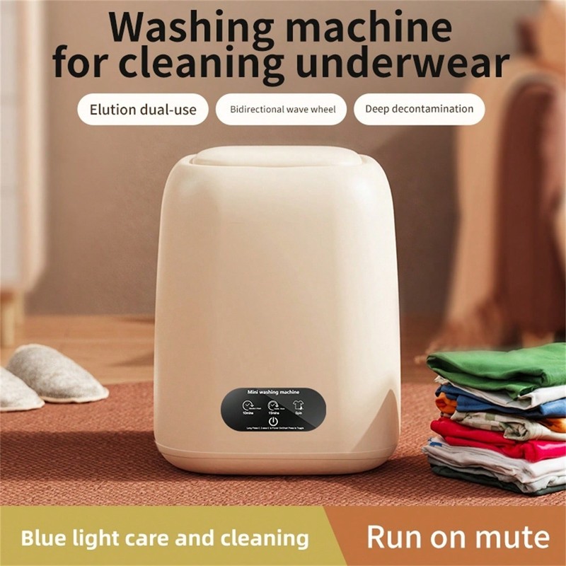 9L Portable Mini Washing Machine Washer Spin Dryer Blue Light For Apartment gallery