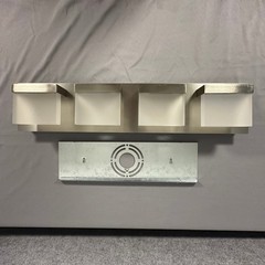 Home Decorators Collection 4-Light Vanity 25in Silver Modern LED Light