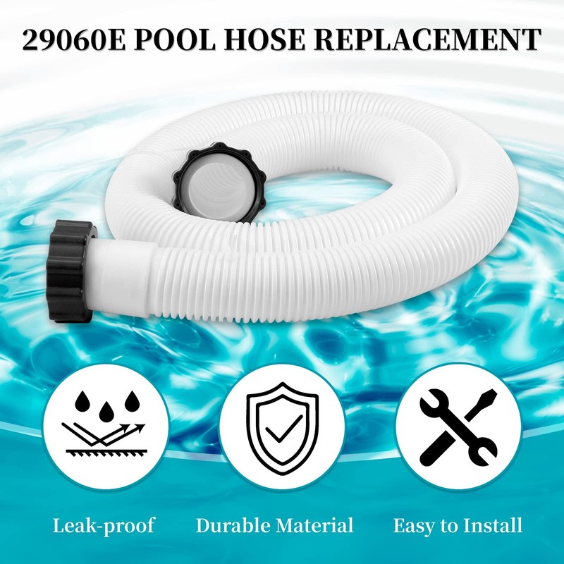 29060E Pool Pump Replacement Hoses for Above Ground White 2-Pack 1.5"x59" gallery