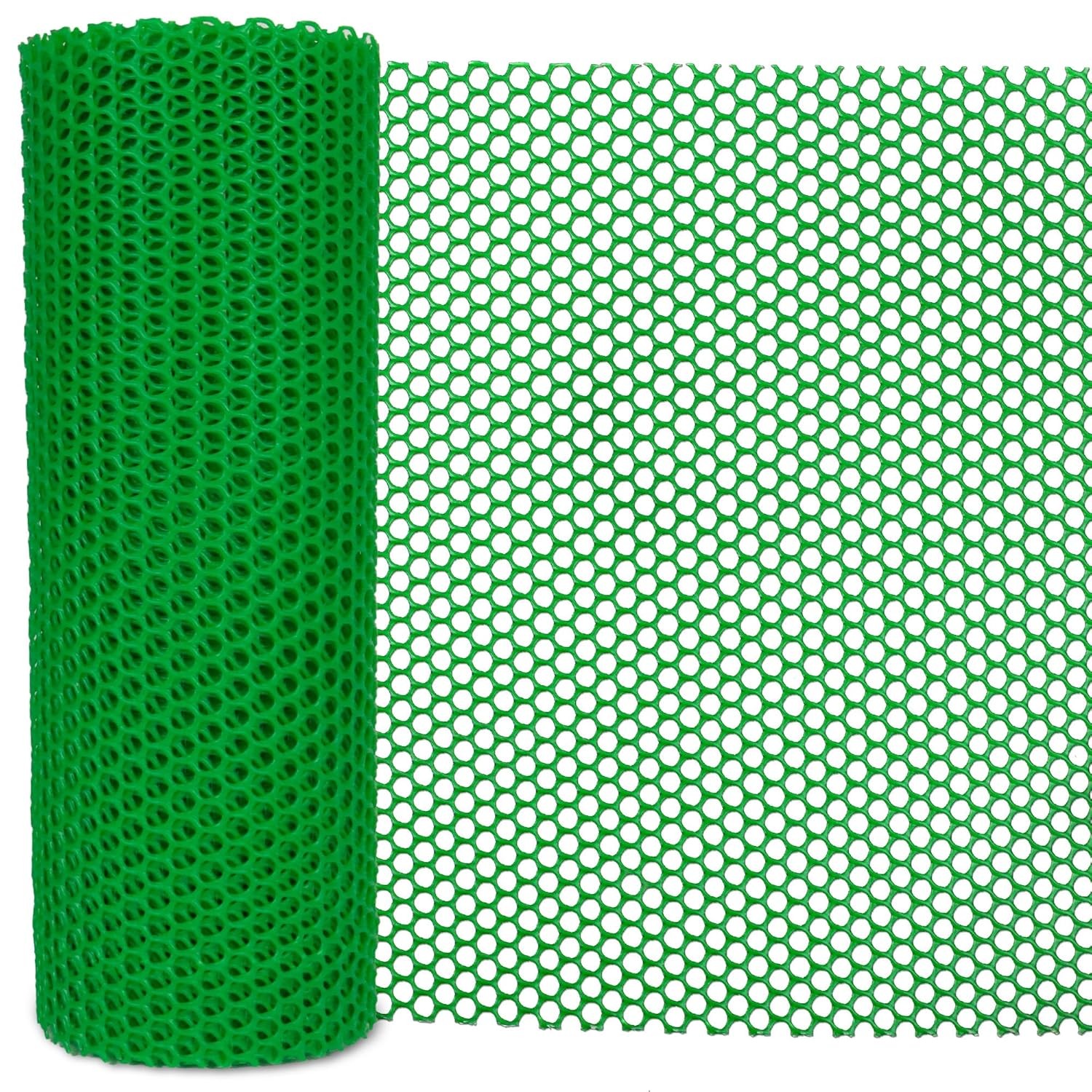 Plastic Chicken Wire 15.7"×120" Plastic Wire Mesh Fence Garden Netting Fencing gallery
