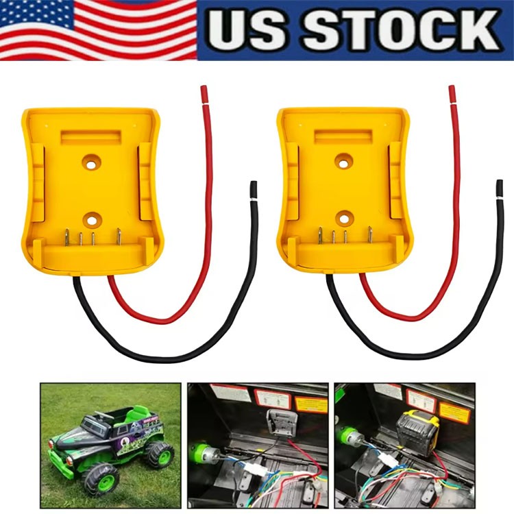Power Connector DIY Battery Adapter Holder Dock For DeWalt 18V/20V Max Battery gallery