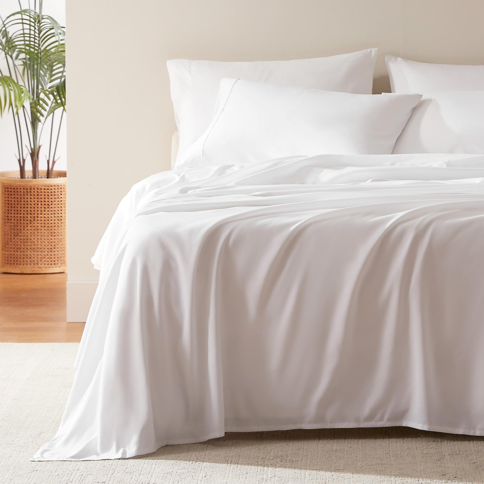 SLEEP ZONE Nanotex® Super Soft Cooling Full Size Bed Sheets Set 4 Piece - Easy C gallery