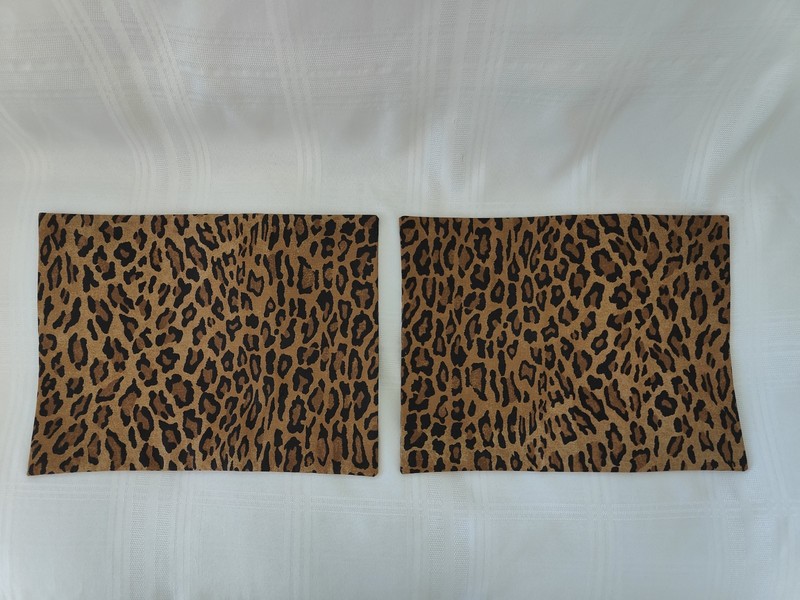 2 RALPH LAUREN ARAGON LEOPARD TOSS PILLOW SHAMS (12x16 inch) New gallery