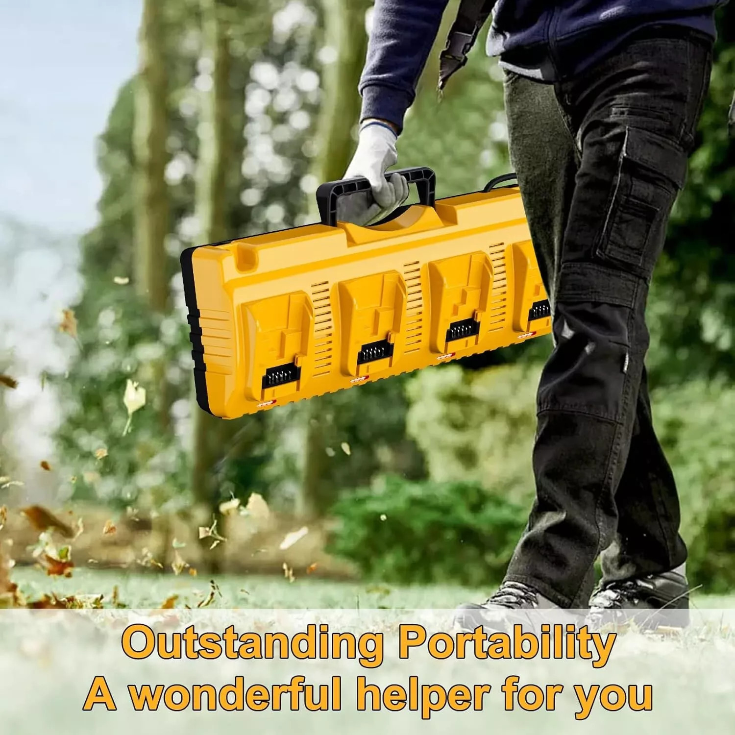 For DEWALT 12/20V DCB104 4-Port Battery Charger Fast charger Lithium XR DCB205 gallery