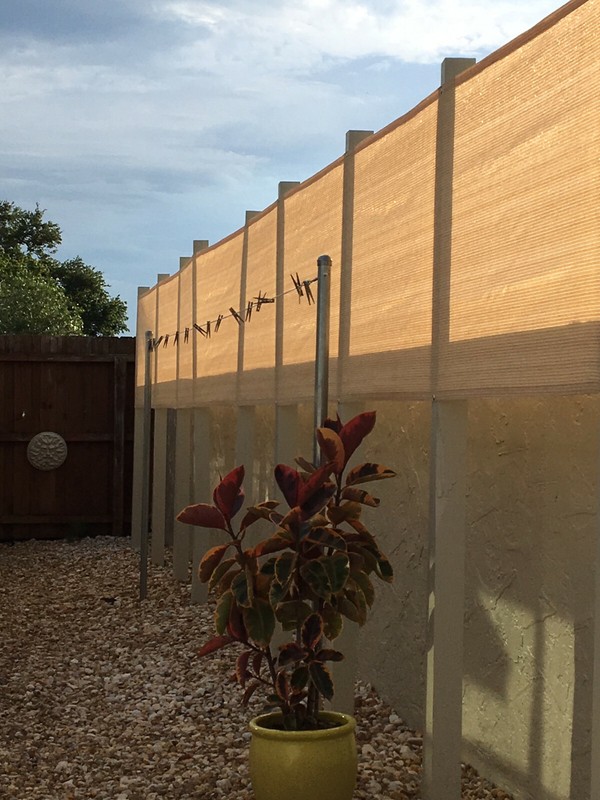 Custom Sized Privacy Fence Screen Garden Yard Windscreen Mesh Shade Cover -Beige gallery