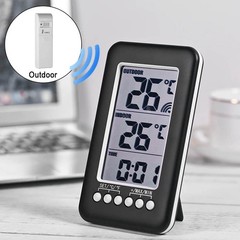 Image not found LCD Digital Thermometer Clock Indoor/Outdoor Wireless Temperatur