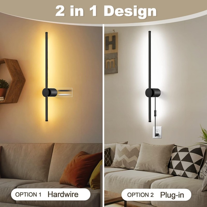 Multi-position Wall Ligh - Two Pack with Remote, 3000K-6500K & Stepless Dimming gallery