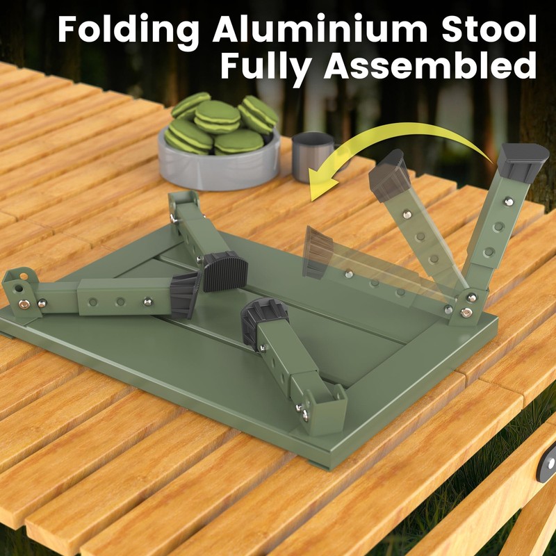 Adjustable RV Step Stool 3 Steps, Foldable, AntiSlip, 1,000 lb Capacity gallery