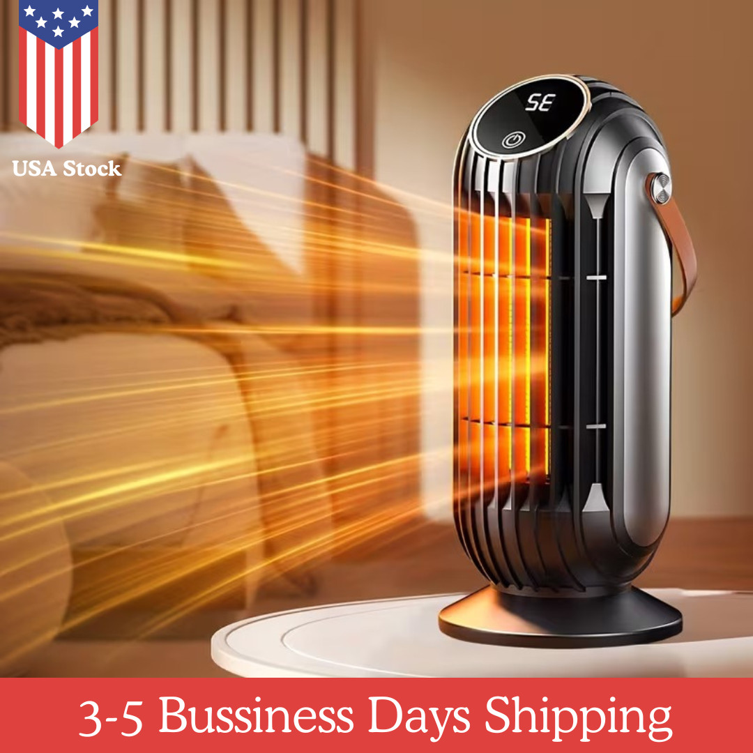 Portable Ceramic Space Heater for Office Large Room Indoor Use Bedroom 1500W PTC gallery