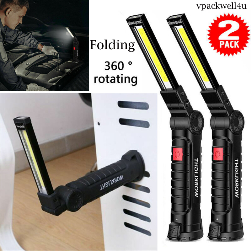 Super Bright 1200000lm Rechargeable LED Work Light Folding Torch Lamp Flashlight gallery