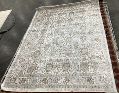 CREAM / LBROWN 5′-0″ x 7′-0″ Back Stain Rug Reduced Price 1172685384 ILLB702C-57