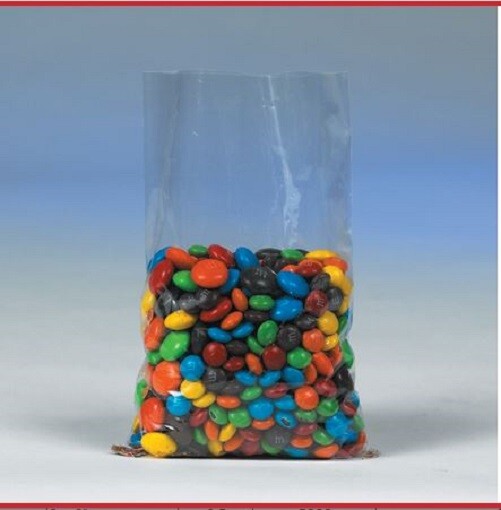 4"x 6" Clear Poly Bakery Cello Candy Bag Cookie Flat Polypropylene Plastic Favor gallery