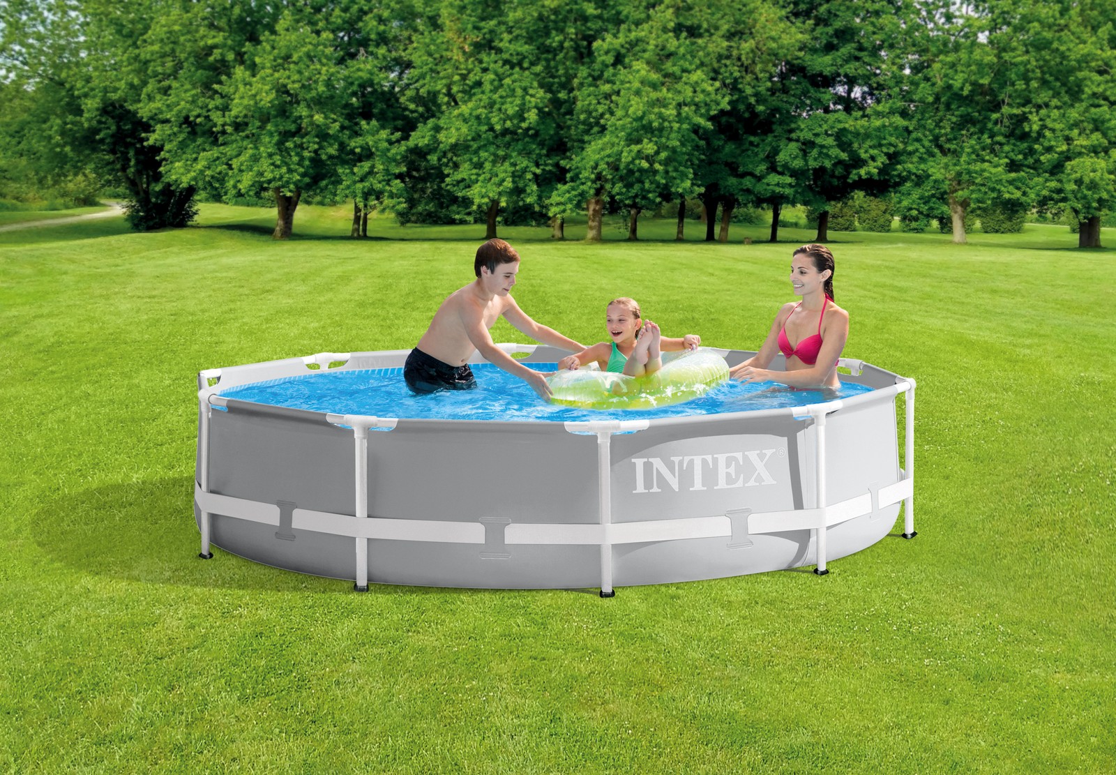 Intex 10ft x 30in Prism Frame Above Ground Swimming Pool Pump Not Included gallery