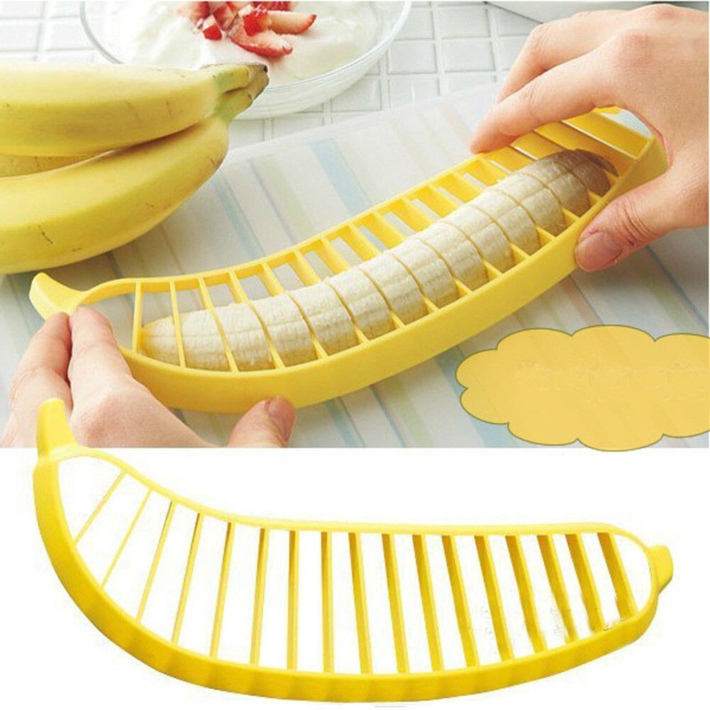 Banana Slicer Cutter Fruit Salad Maker Chopper kitchen Gadgets Tools gallery